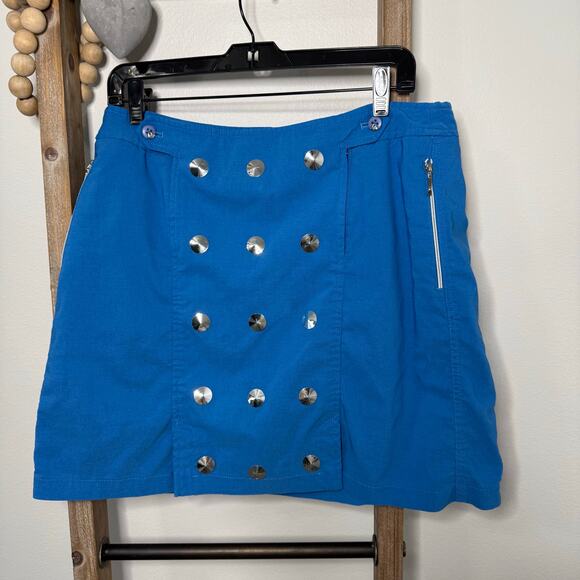 Jamie‎ Sadock Blue Golf Mini Skirt Size 12 - Picture 2 of 9